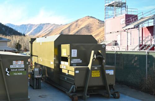 Picture of cardboard compactor
