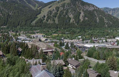 Aerial photo of Ketchum