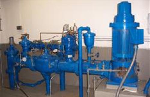 Typical Municipal Water System Well showing pump control valves and  metering accessories.