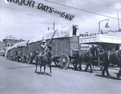 Historic Wagon Days Big Hitch Parade Photo